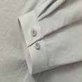 thumbnail image 4 of pstuiky camisas de manga larga para hombre, Ropa de trabajo holgada de color liso para hombre, con solapa suelta y manga larga camisetas de hombre m, 4 of 7