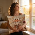 thumbnail image 5 of Euaioeiu Cute Animal Pillow Cover Llama Fox Squirrel Embroidery Style Decorative Throw Cushion Cover Soft Accent Pillow for Living Room Sofa Bedroom Decor, 5 of 6