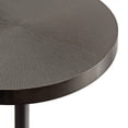 thumbnail image 6 of Kate and Laurel Engles Traditional Adjustable-Height Pedestal Side Table, 14 x 14 x 30, Antique Gunmetal, Vintage Round Indoor Metal Plant Stand with Embossed Pattern for Use as Bedroom Nightstand, 6 of 10
