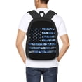 thumbnail image 5 of Balery Navy Camouflage American Flag Backpack for Men and Women - Durable 600D Oxford Cloth -Large Capacity, Water-Resistant School, Travel, and Hiking Bag, 5 of 7