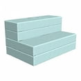 thumbnail image 1 of Abstract Foldable Mattress, Wide Stripes or Chevron, 74.8" x 39.4", Seafoam Pale Blue, by Ambesonne, 1 of 6