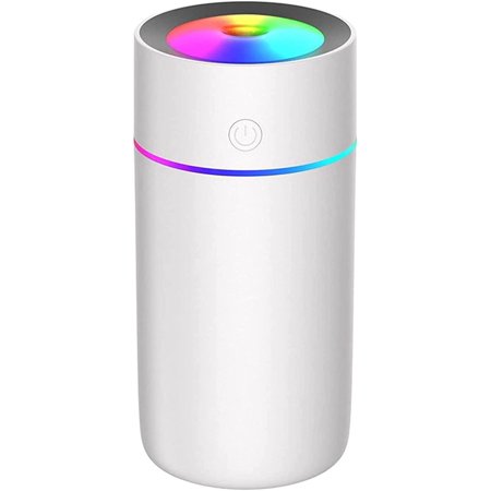 

Mini Humidifier Cool Mist Portable Mini USB Humidifier for Plants Car Baby Bedroom with Auto Shut-Off Best Personal Humidifier (White-320ML)