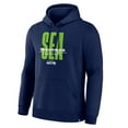 thumbnail image 4 of Men's Fanatics College Navy Seattle Seahawks Right Tackle Legacy Pullover Hoodie, 4 of 5