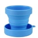 thumbnail image 1 of Naiovety Taza plegable retráctil de silicona, telescópica, portátil, plegable, para viaje, Camping Utensilios de cocina azul, 1 of 1