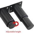 thumbnail image 3 of Juego de 4 Patas de Metal Resistentes Ajustables para Muebles para Mesa, Cama, Sofá (8-12cm, Negras), 3 of 5