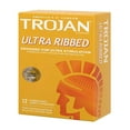 thumbnail image 4 of Trojan Stimulations Ultra Ribbed Lubricated Condoms, 12 Count, 4 of 8