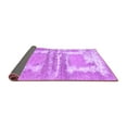 thumbnail image 2 of Ahgly Company Indoor Round Oriental Purple Industrial Area Rugs, 6' Round, 2 of 4