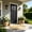 Black-Right Hand Inswing, variant on 36" x 80" Fiberglass Front Entry Door with 4-9/16" PVC Frame,Exterior Door with Clear Glass, White Smooth Finish for Home Entrance & Patio,Left-Hand Inswing