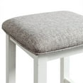 thumbnail image 5 of Picket House 3 Pcs Wooden Bar Set with 2 Stools and Table, White/Gray, 5 of 14