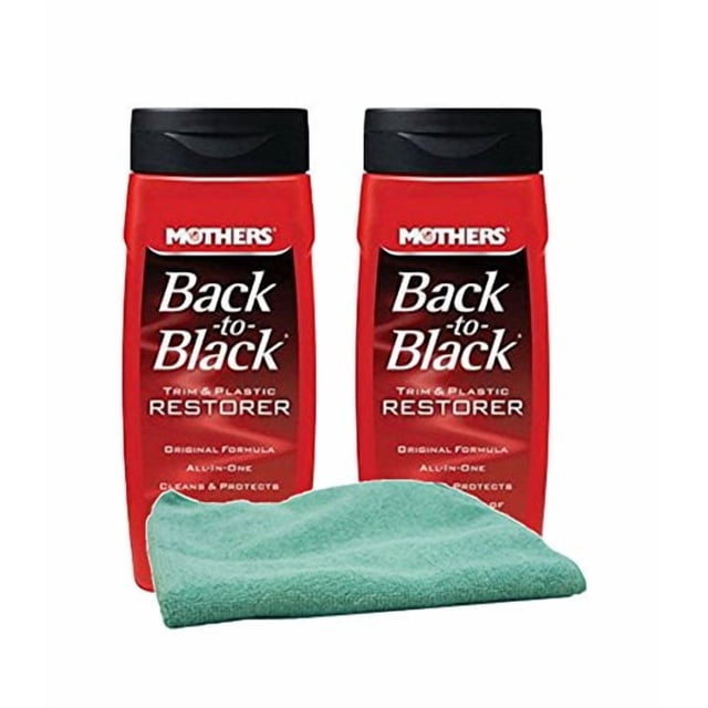 Kit Mothers Back-To-Black Restaurador de Molduras y Plásticos 355 ml