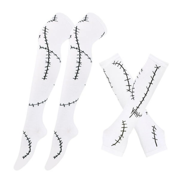 Costuras para disfraz de Halloween Yuyangstore Mangas y calcetines largos Estilo Multiusos C