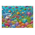 thumbnail image 2 of JRXY Underwater World Cartoon Water Fish Game Landscape Sea Shark Aqua Scuba Life Wooden Puzzles 300 PCS, 2 of 4