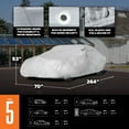 thumbnail image 5 of Budge Ultra Car Cover, Breathable, UV & Water-Resistant Car Protection, Size 5 for Full Size Vehicles, 5 of 9