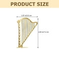 thumbnail image 3 of 10pcs Gold Harp Model Music Ornaments for Christmas Tree Decoration, 3 of 5