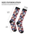 thumbnail image 2 of Lsque Hawaiian Style Pattern Sport Compression Socks for Men & Women 15-20 mmHg Knee High Nurse Pregnant Running Medical and Travel Athletic, 2 of 6