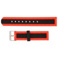 thumbnail image 2 of Correa de reloj de silicona ajustable de 20 mm para reloj inteligente Amazfit GTS 3/GTS 2/Bip S/Bip U, rojo y negro, 2 of 9