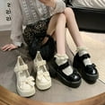 thumbnail image 2 of New Round Toe Thick Heel Bow Decorated Elegant Women's Shoes Fashion Banquet Party Wedding High Heels Chaussure Femme, 2 of 10