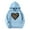 Blue, variant on AJTQTH Leopard Heart Print Kids Girls Long Sleeve Hoodies Lightweight Casual Graphic Hoodie T-Shirts Loose Comfy Hooded Pullover Sweatshirts with Pockets Beige 13-14 Years