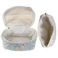 thumbnail image 2 of Bolsa de maquillaje NATINSA Acolchada Coquette Aesthetic Floral NavyBlue, 2 of 5