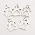 thumbnail image 3 of Tibetan Style Zinc Alloy Pendants Dog Paw Prints Lead Free & Cadmium Free Antique Silver 19.6x17x1.5mm Hole: 2mm, 3 of 3
