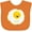 Orange, variant on Inktastic Cute Kawaii Fried Egg Boys or Girls Baby Bib