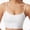 White, variant on hoksml Thin Strap Crisscross Back Sports Bra for Women Wireless Seamless Bralette
