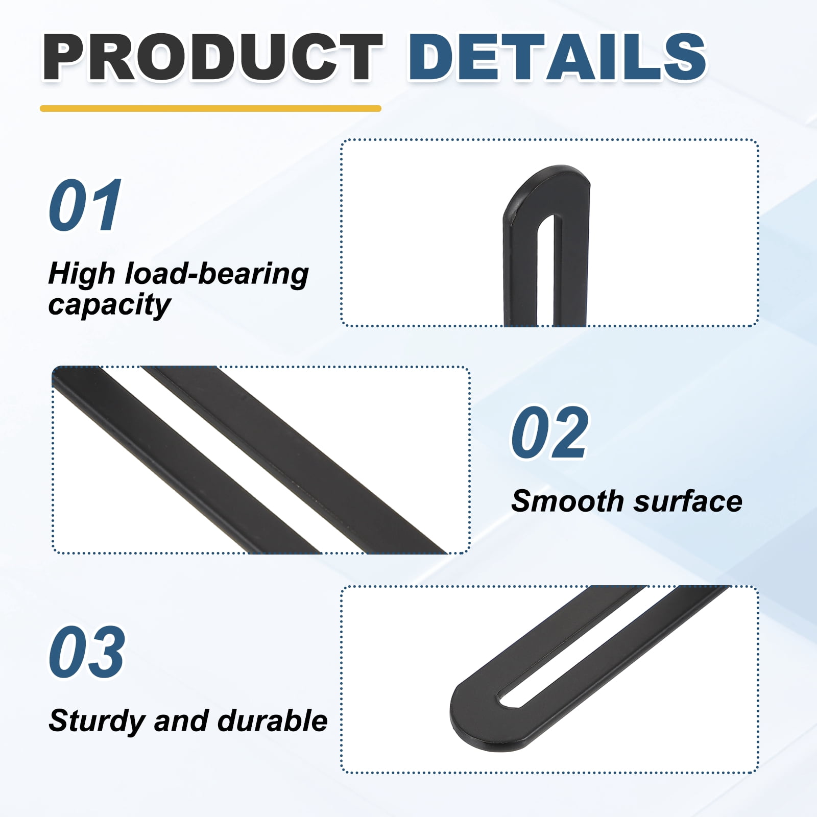 Uxcell 8 Pcs Adjustable Right Angle Brackets, Slotted L-Shape Corner Bracket 3.1"x0.7"x3.1", 90 Degree Steel l Bracket Support for Shelves, Wood Furniture Construction, Black