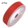 thumbnail image 3 of Unique Bargains 2 Pack Fil de Nylon Torsadé Cordon de Perles 1.5mm 20M/65 Pieds Extra Fort Fil de Nylon Tressé, Rouge, 3 of 6