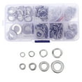 thumbnail image 4 of Raindrops 200Pcs Stainless Steel Flat Washers Spring Lock Washer Assortment for Bolts 11 8X7 9X3 9In, 4 of 7