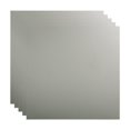 thumbnail image 1 of FASÄDE Flat Decorative Vinyl 2ft x 2ft Lay in Ceiling Panel in Argent Silver (5 Pack), 1 of 5
