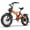 Orange-Single-25AH, variant on Folding Electric Bike, 20" Fat Tires Ebike for Adults, 1500W 8-Speed E-Mountain Bike, 48V 25Ah