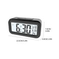 thumbnail image 2 of Smart Temperature-Activated Clock, Silent LCD Alarm Clock, Light-Sensing Electronic Clock for Bedroom, Snooze Function, Home or Office Timekeeping, 2 of 2