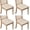 Beige, variant on Beige Sun Moon Star Comet Pattern Seat Covers for Dining Room Chairs Set Of 4,Stretch Printed Washable Chair Seat Cover with Elastic Ties and Button,Removable Waterproof Couch Cushion Covers