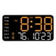 thumbnail image 2 of Reloj despertador digital LED con dos configuraciones de alarma y pantalla LED de tiempo. Eléctrico. Luz naranja, 2 of 9