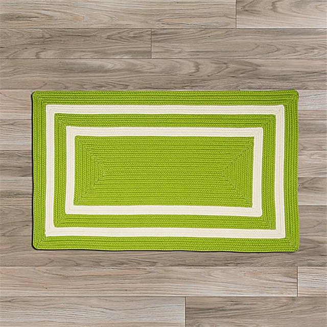 Colonial Mills Rug PY61R096X132R 8 x 11 ft. La Playa Braided Rug Lime