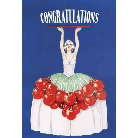 Cherries Jubilee! - Vintage Liqueur Advertisement Birthday Card: Le Fall Card Spring 2015 Birth