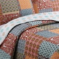 thumbnail image 5 of Hermoso juego de cama con edredón reversible, cubrecama liviano para todas las estaciones para dormitorio, hogar, departamento, tamaño Queen, 3 piezas, 5 of 5
