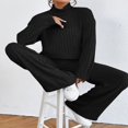 thumbnail image 4 of Pantalon en Tricot Élégant et Pull à Col Roulé à Manches Longues pour Femme, 4 of 5