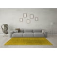 thumbnail image 3 of Ahgly Company Machine Washable Indoor Rectangle Oriental Yellow Industrial Area Rugs, 2' x 4', 3 of 4