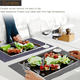 thumbnail image 4 of Manteles individuales Rec para mesa de cocina y comedor, manteles individuales resistentes al calor y lavables en superficie, 4 of 5
