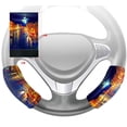 thumbnail image 1 of EREHome The Water City Venice Steering Wheel Cover Hook and Loop Covers For Car Size 10x16cm 2 PCS, 1 of 2