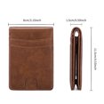 thumbnail image 2 of SENDEFN Slim Wallet for Men ID Window with RFID Blocking Front Pocket Minimalist Bifold Bussiness Card Holder Gift for Men, 2 of 6
