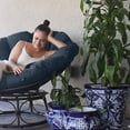 thumbnail image 4 of Classic Accessories Montlake Water-Resistant Papasan Cushion, 50 inch, Heather Indigo, 4 of 10