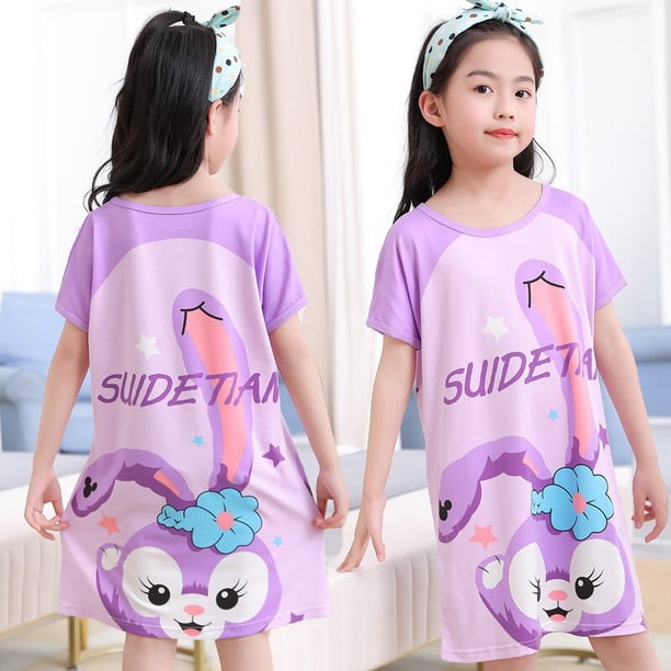 Vestido de princesa Pikachu para niña, pijama de bebé, camisón de Pokémon, ropa de dormir de verano para niños qym unisex