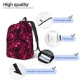 thumbnail image 3 of Disketp Burgundy Tie Dye Mochila de Lona Estampada, Mochila Escolar de Viaje Ligera para Estudiantes y Portátil-Small, 3 of 5