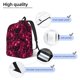 thumbnail image 3 of Easygdp Burgundy Tie Dye Mochila de Lona Resistente para Laptop, Compatible con Laptops de 15 a 17 pulgadas, Ideal para Escuela, Trabajo y Viajes-Medium, 3 of 5