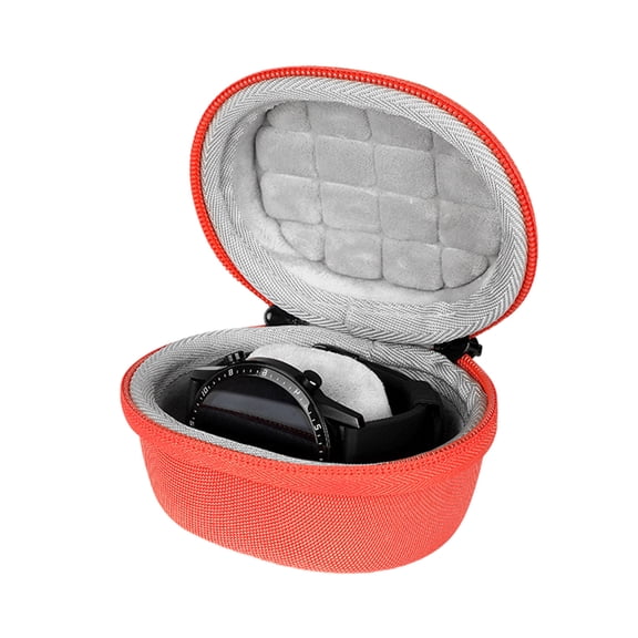 Travel Waterproof Single Watch Case EVA Zipper Jewelry Storage Box Cushioned Portable Container for Smartwatch Protector
