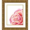thumbnail image 1 of Fay, Mela 12x14 Gold Ornate Wood Framed with Double Matting Museum Art Print Titled - Pink Rose II, 1 of 4