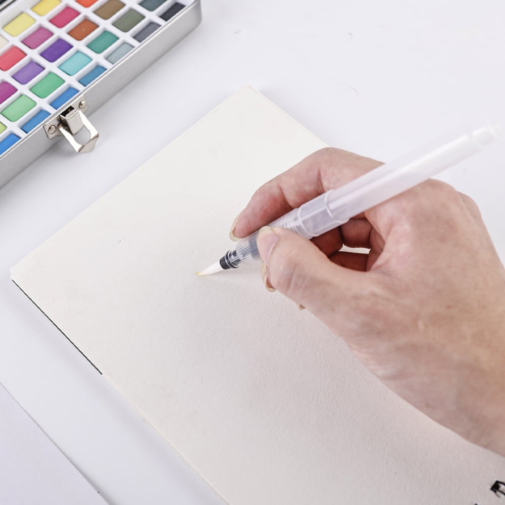 European Excellency, Refillable Water Brush Pen for Watercolor Painting - Water Pens for Crafting, Art Supplies for Artists - Watercolor Brush Pens for Blending, Painting, Journaling and Card Making