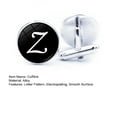 thumbnail image 7 of Mightlink 1 Pair Men Cufflinks Letter Pattern Electroplating Smooth Surface Exquisite Craftsmanship Fashion Item Decorate Alloy Men Fashion A-Z Single Alphabet Cufflinks Custom Accessory, 7 of 7